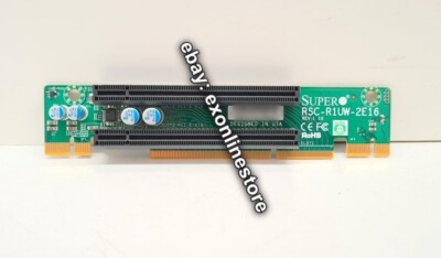 RSC-R1UW-2E16 - Supermicro 1U 2 x PCIe x16 3.0 Riser Card Used