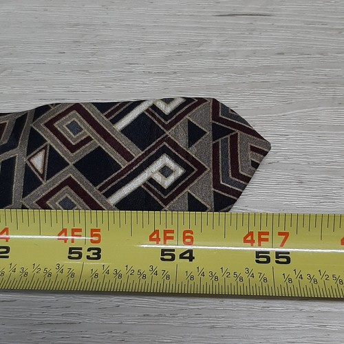 Zylos George Machado Tie Necktie Black 55" Silk Multicolor Made USA - Picture 13 of 13