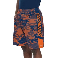 Zubaz Men's NFL Denver Broncos Lightweight Shorts with Camo Lines
