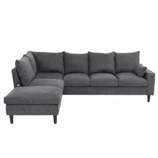 Panana Sofa Set Sectional Couch Seette Upholstered Solid Wood Living Room