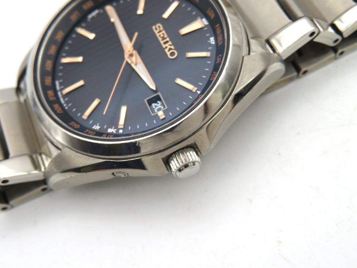 Seiko 7B75-0AA0 Selection Black Dial Date Solar Powered Seiko 7B75-0AA0 Selection Black Dial Date Solar Powered