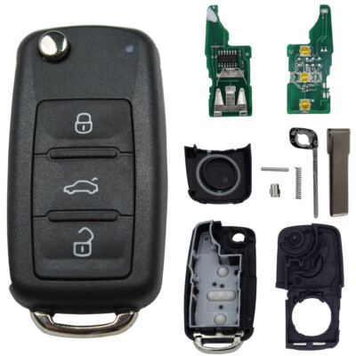 Schlüssel Gehäuse 5K0837202AD passend für VW Golf Polo Passat Tiguan SEAT SKODA