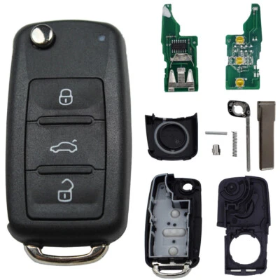 KONIKON Alloggiamento chiave 5K0837202AD adatto per VW Golf Polo Passat Tiguan Seat Skoda