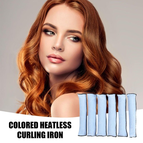 6PCS Long Hair Curlers Sponge Foam DIY Hair Rollers No Heat Sleep In Hair Curler - Picture 7 of 17