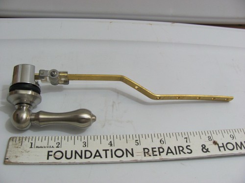 Brushed Nickel Universal Front or Side Mount Tank Trip Lever Part T0133BN Jones - Picture 1 of 7