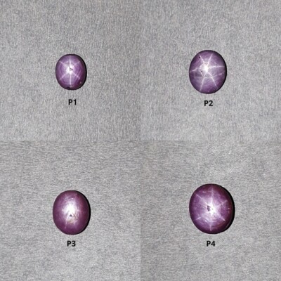 Star Ruby Gemstone Cabochon Record Keeper 6Ray Star Ruby Oval Shape 6cts - 16cts