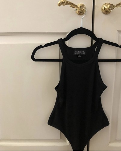 Danielle Bernstein Damenshirt Tanga Druckknopf Body schwarz Größe L - Bild 2 von 2