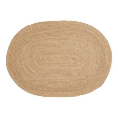 Tapis House Nordic BOMBAY En Jute Ovale 200x140 Cm Naturel Tapis En Jute Beige - Photo 1/4