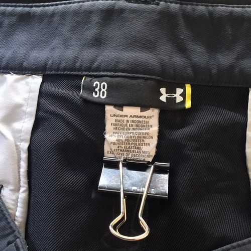 Under Armour Shorts Men's 38 Golf Blacks Casual Dress Pants Stretch - Picture 6 of 6