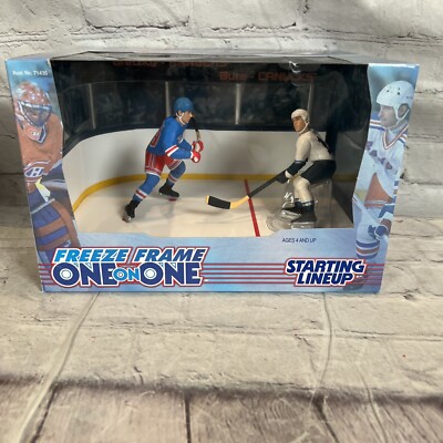 Vintage Starting Lineup Freeze Frame Eins Gegen Eins 1998 Serie Gretzky & Bure