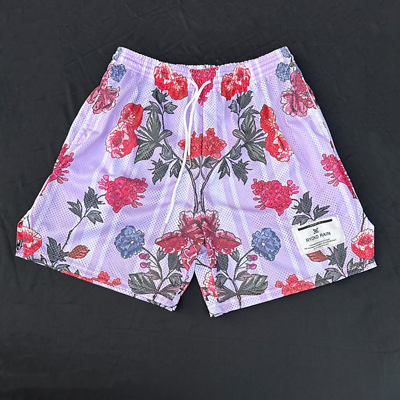 Unisex Ryoko Rain Athletic Shorts Floral/Butterfly Casual Unisex Ryoko Rain Athletic Shorts Floral/Butterfly Casual