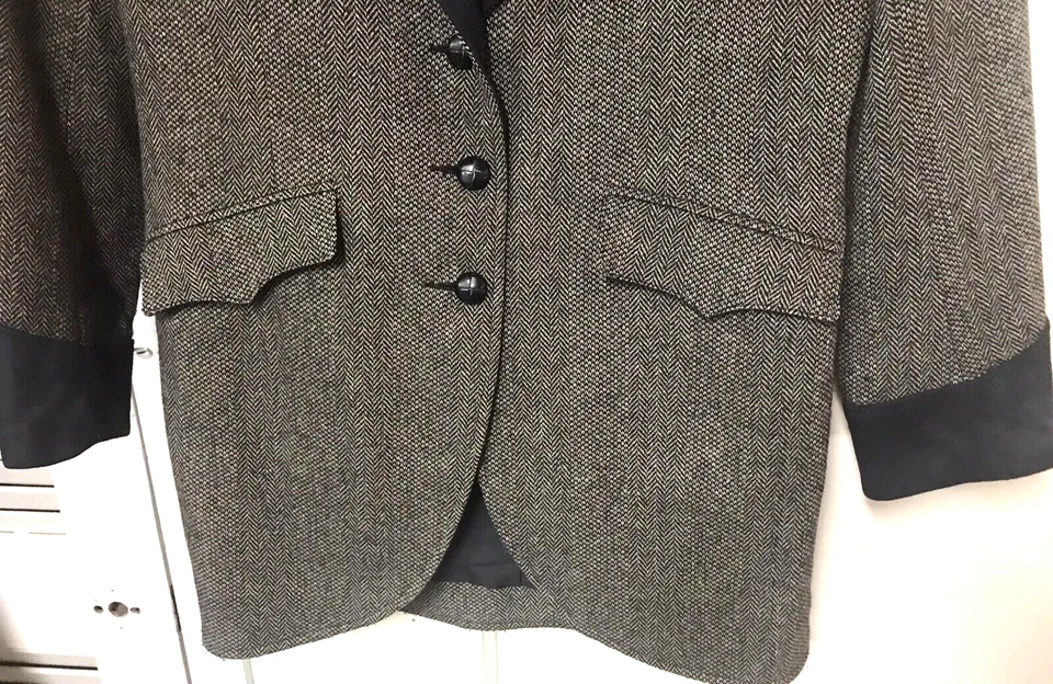 Pioneer Wear/RED RIVER -40- Gamuza/Lana Vaquero Western Blazer Abrigo Chaqueta Foto 4 de 4