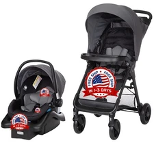 #1 Coche Andador Y Silla De Carro Para Bebe Carriola Grey Baby Car Seat Stroller