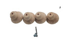 American Pro Decor5-1/8 in. x 6 in. Unfinished Hardwood Round Sofa Leg LOT OF 4