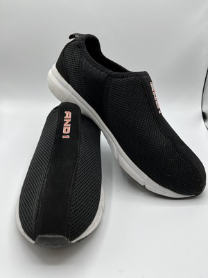 Black Tennis Shoes Sneakers White Soles 