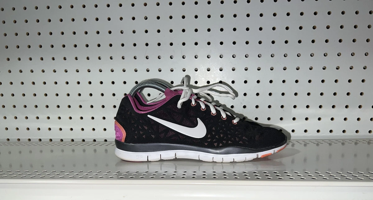 Blijkbaar Vaag Klooster Nike Free TR Fit 3 Womens Athletic Running Shoes Size 9 Black Pink Orange |  eBay