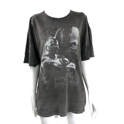 Batman Dark Night Baine Evil Rising T Shirt Faded Black Cotton Size Large