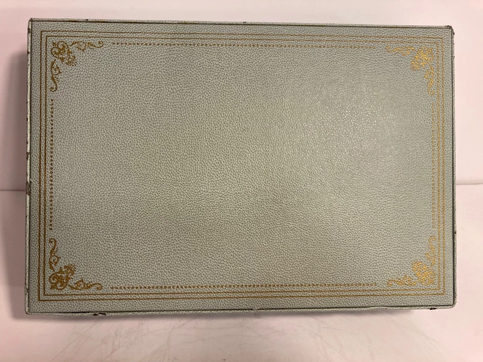 Винтажная коробка на память о ребенке и ребенке оборудование для восстановления шагреневая кожа - Изображение 2 из 4