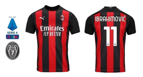 MAGLIA PUMA AC Milano 2020-2021 HOME SERIE A-IBRAHIMOVIC 21 i MILAN ZLATAN  | eBay