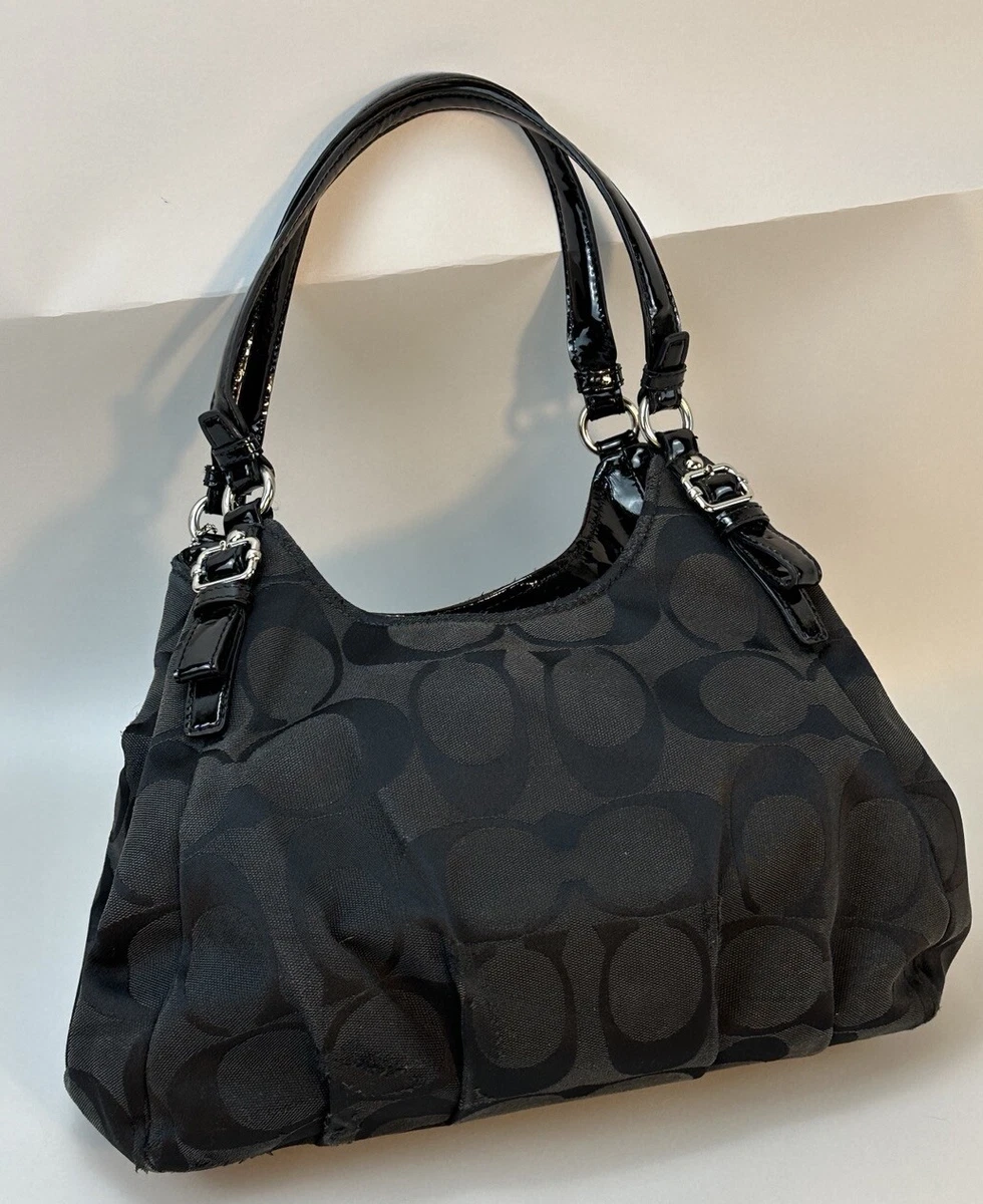 Authentic COACH Purse H1173-18762 Black with Red Interior - Minor  