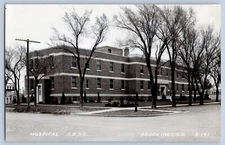 Brookings South Dakota SD Hospital SDSC Real Photo Postcard RPPC 1930-50