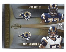 /100 Gold 2009 Playoff Contenders Draft Class James Laurinaitis Jason Smith #22 
