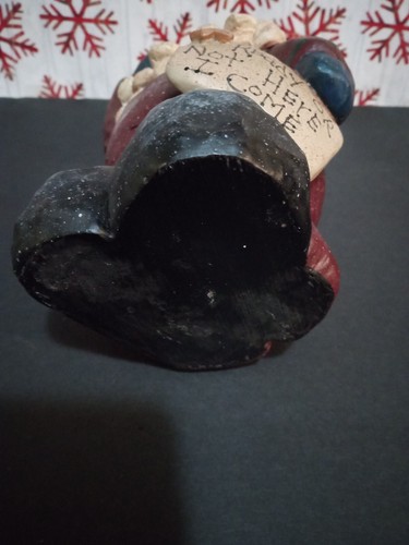 Vintage 1999 Crazy Mountain Santa Figurine Ready or Not Here I Come 7" Primitive - Picture 7 of 7