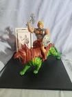 Vtg 100% COMPLETE Battle Dmge He Man And Battle Cat MOTU Masters Of The Universe