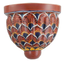 Mexican Talavera Pottery  Wall Hanging Ceramic Sconce Planter # 36