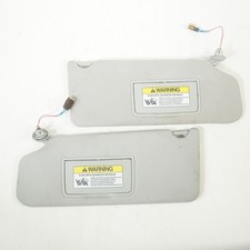 2009 - 2015 Honda Pilot Left Right Sun Visor Shade Lighted Vanity Gray Oem