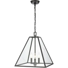 Atlas Lighting & Home CL11835-BK Tangent Pendant Ceiling Light