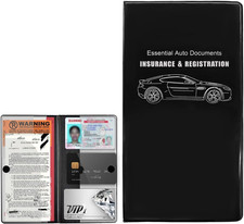 Car Registration and Insurance Holder, 9.56" 5.19" Automotive Glove Box Organize