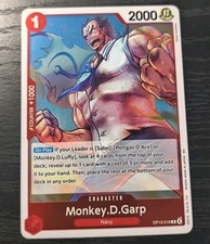 One Piece CCG Monkey D. Garp Carrying On His Will R Holo Card OP13-016 NM
