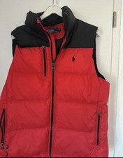 Polo Ralph Lauren Herren Daunenweste Rot Schw...