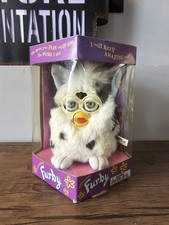 1998 Tiger Electronics Furby Dalmatian Green Eyes NEW IN BOX