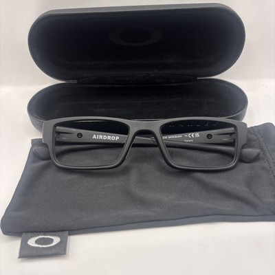 NEW Oakley Airdrop OX8046-0151 Satin Black Eyeglasses Frames 51-18-143mm