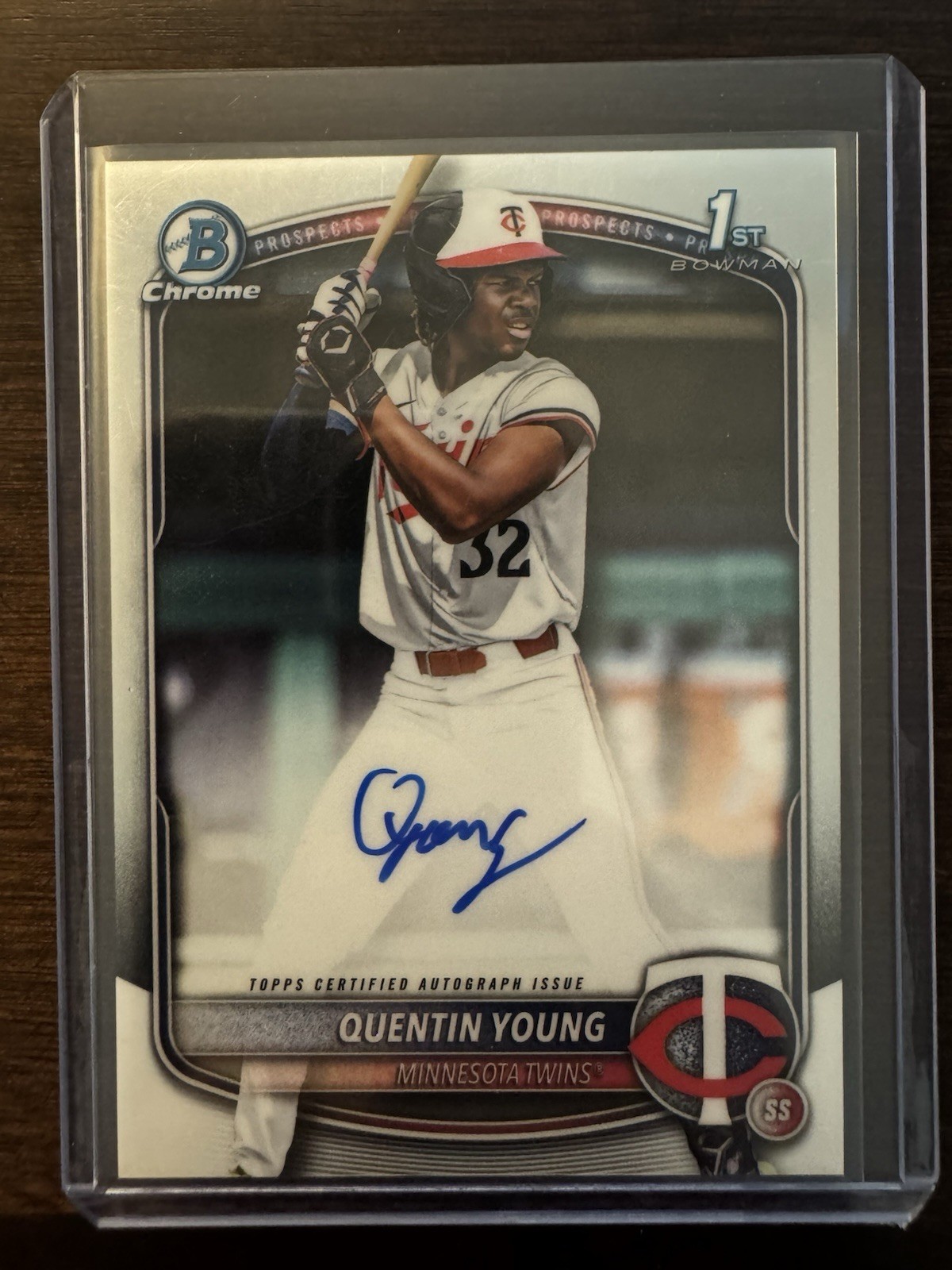 2025 Bowman Draft Quentin Young Chrome Auto 1st Prospect #CPA-QY Twins