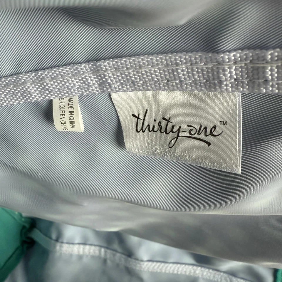 Bolso de Mano Treinta y Uno Azul Marino con Lunares Turquesa - JUGUETES Bordados Foto 4 de 4