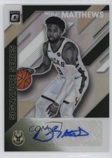 2019 Panini Donruss Optic Signature Series Holo Prizm Wesley Matthews Auto tw7