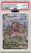 RAYQUAZA VMAX, EVOLVING SKIES (2021) SECRET RARE, PSA  10 (GEM MINT)