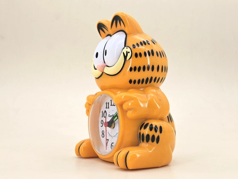 Mini Horloge de Table - Réveil Garfield 1978 - Horloge Garfield - Testé - Photo 3/4