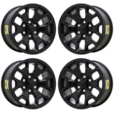 18" Dodge Ram 1500  Satin Black Wheels Rims Factory OEM ALY66002 2021-2025 Set
