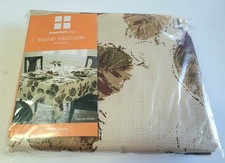 Essential Home Round Tablecloth 70" diameter Maxfield Fall Autumn Thanksgiving
