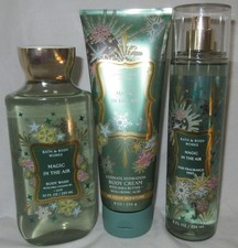 Bath  Body Works Wash Cream Fragrance Mist Set Lot of 3 MAGIC IN THE AIR