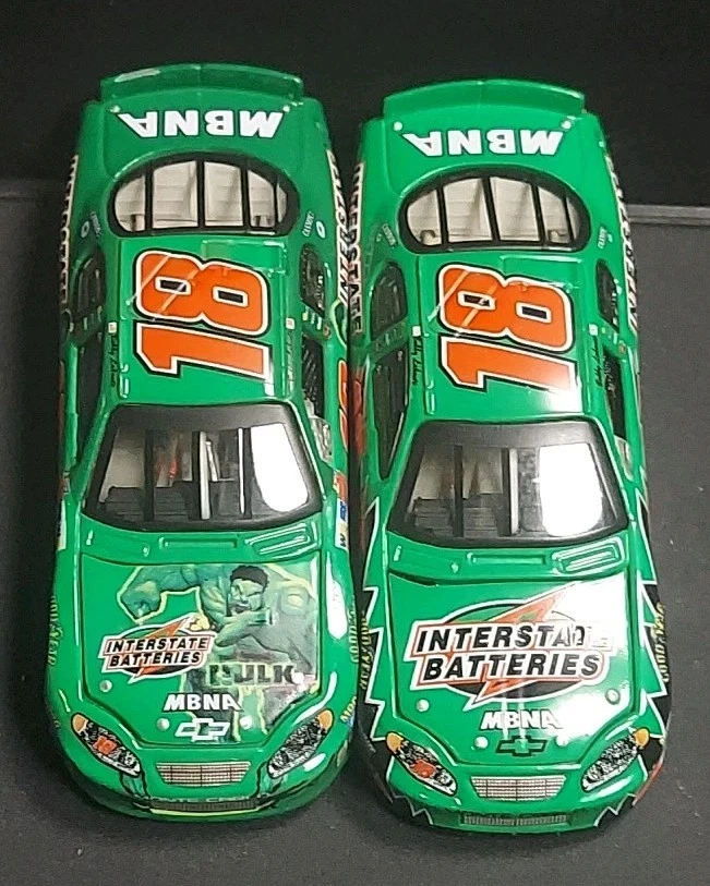 Baterías interestatales Bobby Labonte #18 The Hulk 2003 ACCIÓN 1/64 Nascar (2) ¡LOTE! Foto 2 de 4