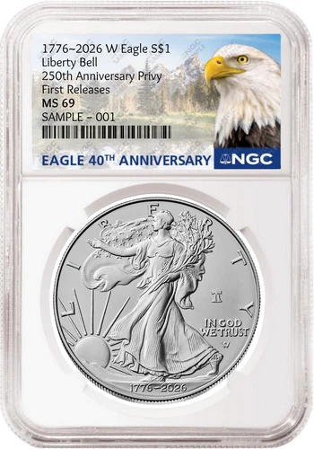 Photo of a 2026-W American Silver Eagle from an eBay listing that sold on Jul 23, 2026