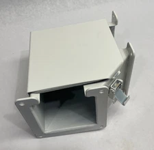 Hoffman F44LE9A nVent Elbow 90-Degree Wireway Fitting, Top Open PAINTED WHITE