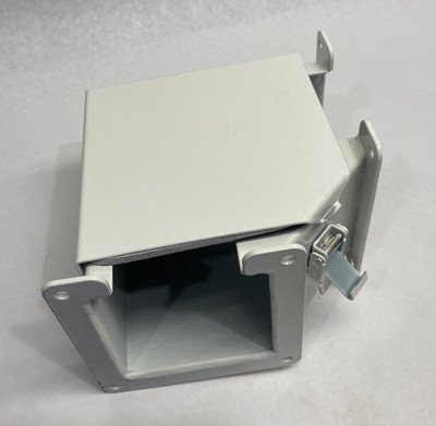 Hoffman F44LE9A nVent Elbow 90-Degree Wireway Fitting, Top Open PAINTED WHITE