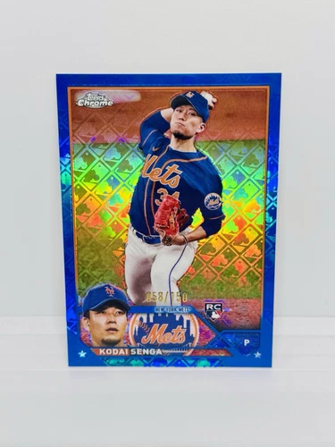 2023 Topps Chrome Logofractor KODAI SENGA Rookie Blue Refractor /150 Mets RC