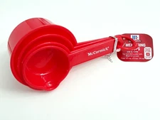NEW McCormick MEASURING CUPS 4 PC SET Red